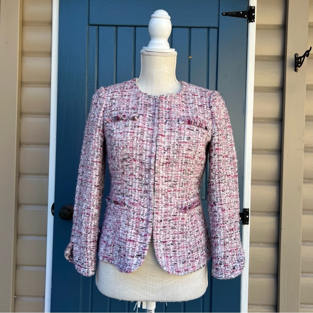White House Black Market Tweed Blazer Women’s Size 0